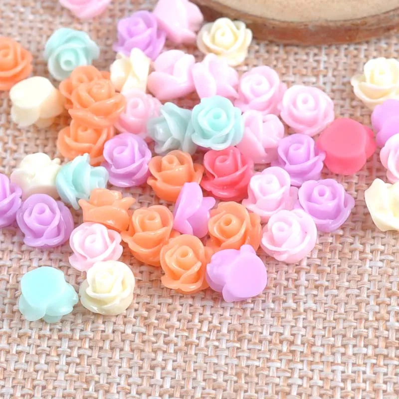 

Mix Color Flower Half Round Resin Flatback Beads for Scrapbook DIY Decoration 100pcs 5mm CP1479