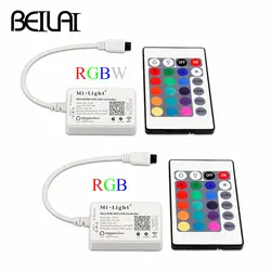 Мини wifi светодиодный контроллер milight RGBW RGB контроллер DC12V 24 V 4A Mi Light wifi контроллер Поддержка Alexa для RGBW RGB светодиодная лента