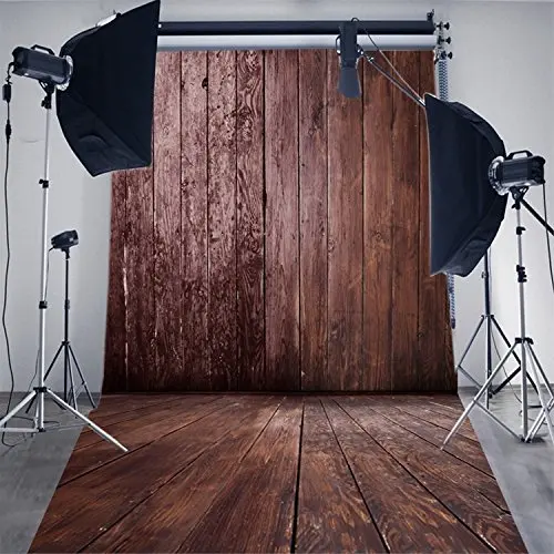 

5x7ft Brown Wood Floor Baby Photography Backdrops Newborn Backdrop Computer Printing Background for Photo Studio