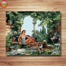 Зверь Тигр Леопард кошка животные картина DIY Цифровая живопись маслом домашний Декор стены книги по искусству композиция на холсте по номерам