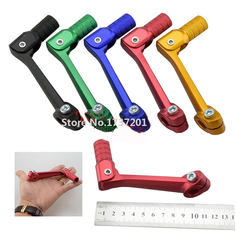 

Aluminum Forged Alloy Gear Shift Short Folding Lever Fit KAYO T4 T6 TGR 250cc IRBIS Dirt Bike Pit Bike Parts
