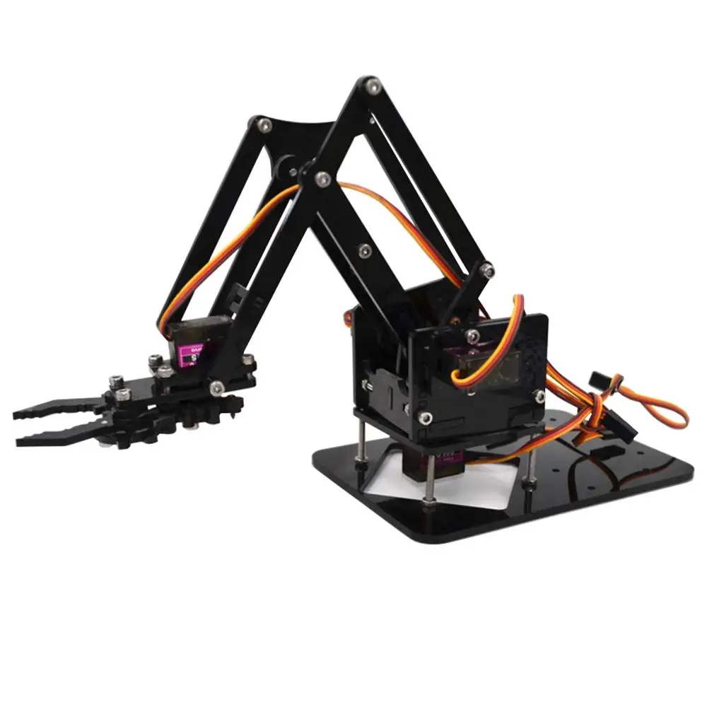 

Acrylic Mechanical Robot Arm Claw Clamp DIY Assembly Educational Accessory Kit
