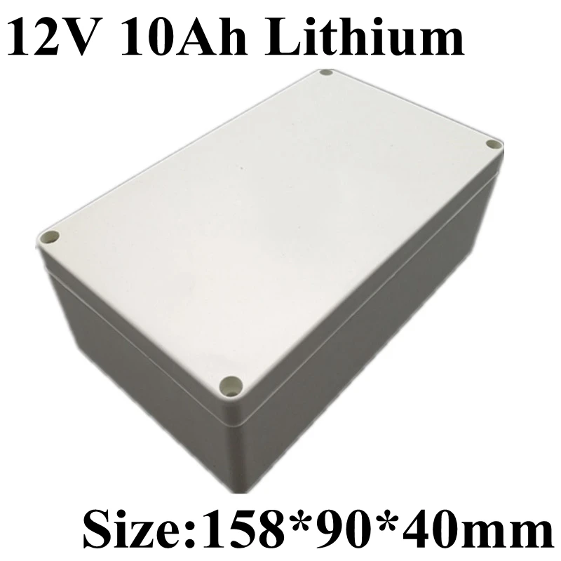 

1pcs lithium ion 12v 10Ah 12v battery lipo for pack diy 12.6v 10ah power storage 24w 36w cctv camera Led light toy + Charge