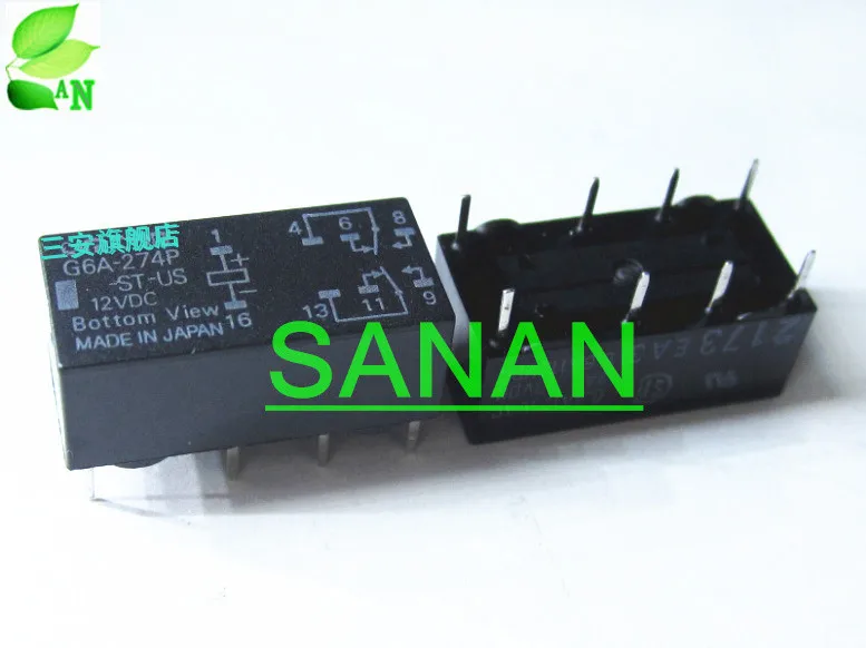 Оригинальные импортные реле сигнала G6A-274P-ST-US-12VDC 6.93-7.26 |