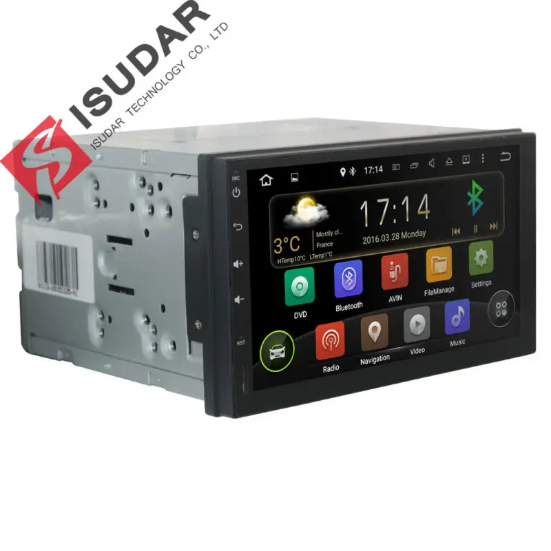  2 Din Quad Core Android 5.1.1 Car Video Audio Player Stereo 7Inch HD screen 1.6G CPU Car PC headunit Radio WIFI browser FM Map 