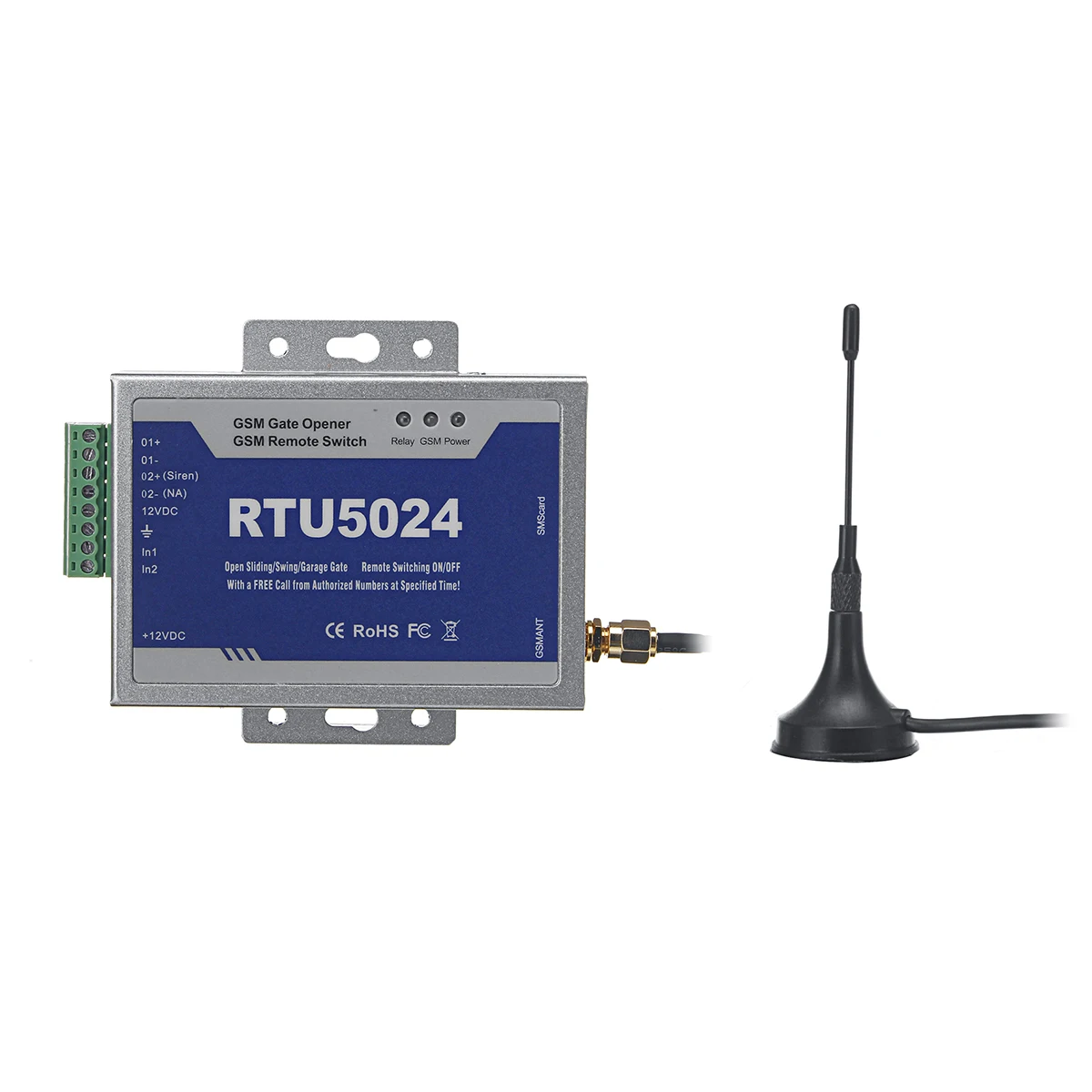 RTU5024 GSM Открыватель ворот реле беспроводной пульт дистанционного управления дверной доступ с антенной 300 см обновленный комплект для парковочных систем
