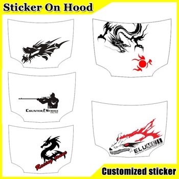 

DIY Customed Personalized Car Stickers Cartoon Hood Decals Vinyl Film For Car VW Funny Car Decal Stickers On Cars