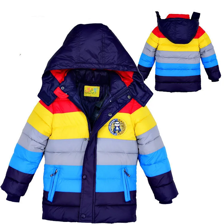 Детские куртки; зимнее пуховое пальто для мальчиков и девочек; коллекция года; детское зимнее пальто; теплая верхняя одежда для детей; пальто с капюшоном для детей 2-7 лет; детская одежда - Цвет: dark blue