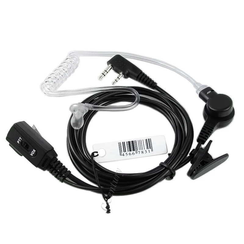 

XQF VOX Air Tube Earpiece PTT Mic Headset for Baofeng Two Way Radio UV-5R GT-3 UV-B5 UV-B6 UV-5X BF-UVB2 Plus Walkie Talkie