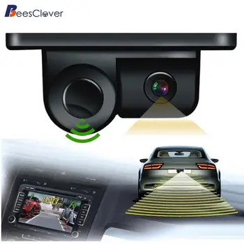 

Adeeing 2in1 LCD Car Reverse Backup Radar Sound Alert Indicator Parking Sensor Newly Rear View Camera No Holes No Drilled r30