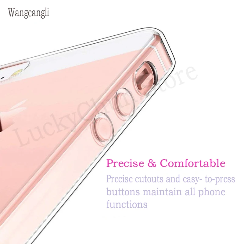 Wangcangli for iphone se case Ultra Thin Soft TPU phone case for iphone se 5s 5 case silicon transparent case for iphone 5s se