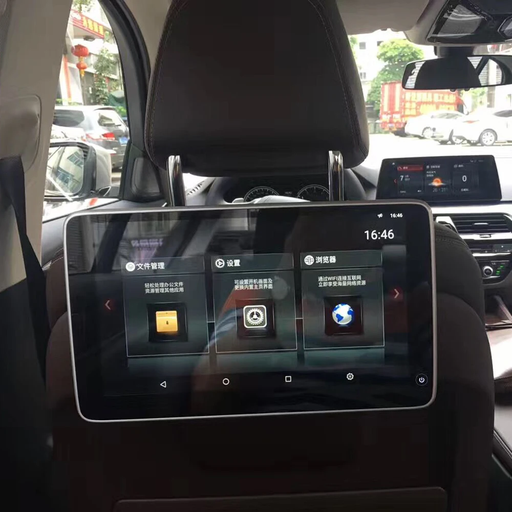 سيارة مشغل ديفيدي المخده مع لمراقبة BMW X5 (F15) 2014 الروبوت السيارات شاشة تلفاز 11.6 بوصة المقعد الخلفي نظام الترفيه