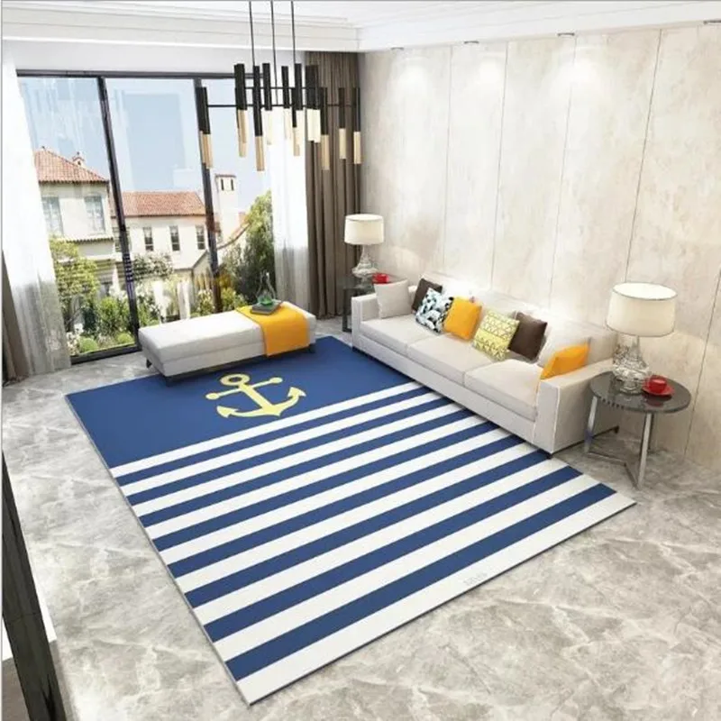 Простой achor картонный скандинавский ковер для гостиной, кровать для спальни, детский игровой мягкий коралловый бархат, Прямоугольный Диван, коврик для стола tapis