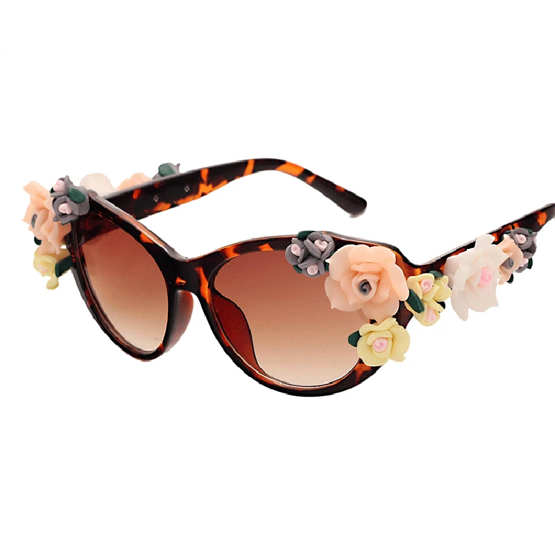 MAYEV Fashion Flowers Sunglasses Designed For Women Rose Glasses