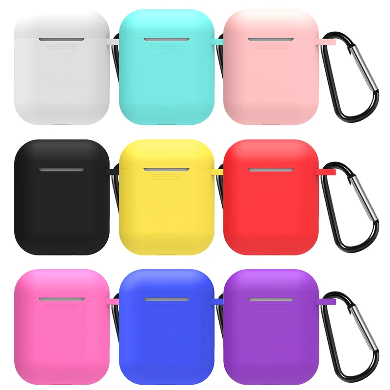 

New Soft Silicone Case For Air pods Earphone Protective Cover Waterproof for iphone 7 X XR For Airpods Accessories Headset Cover