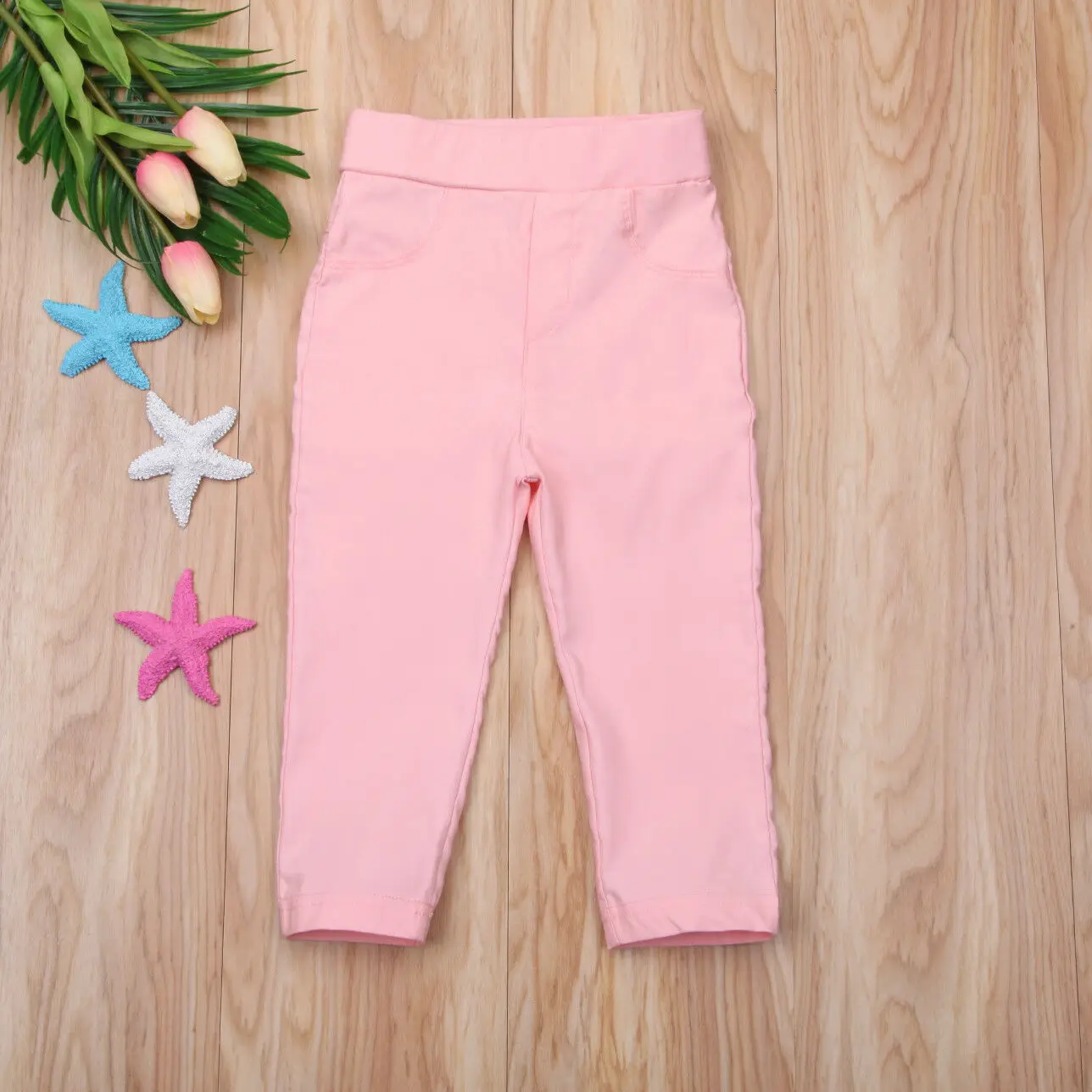 Штаны для маленьких мальчиков от 2 до 6 лет Детские Стрейчевые брюки повседневные брюки ярких цветов - Цвет: Розовый