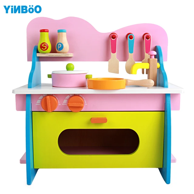 Baby Toys Kid Cooking Set Wooden Kitchen Toy For Children Baby Toys Kid Cooking Set Wooden Kitchen Toy For Children Food Play Pink