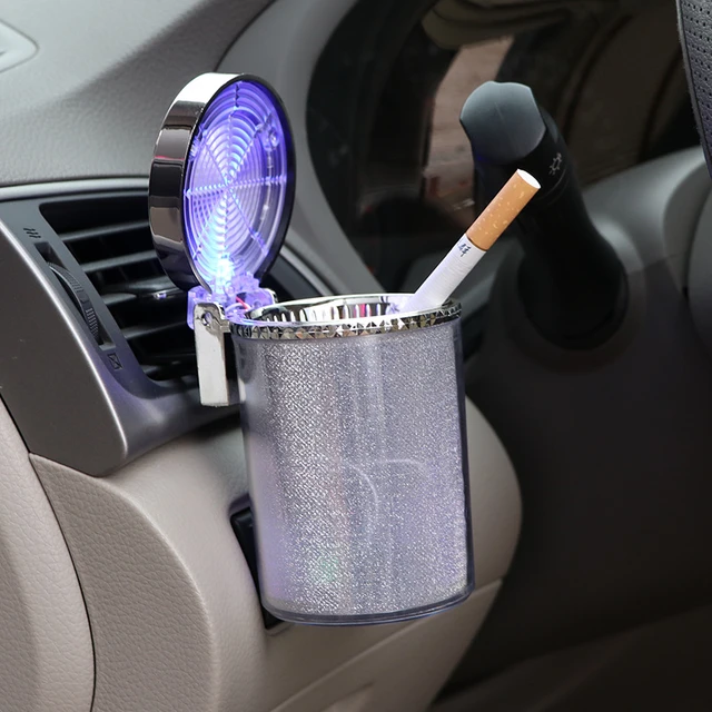 Posacenere per Auto con luce a LED RGB luce ambientale sigaretta