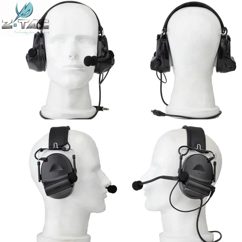 Protetor de Fone de Ouvido Fone de Ouvido Tactical Softair Comtac ii Headset Noise Cancelling Militar Airsoft Paintball Caça z Z041 9 Fones de Ouvido tático & Acessórios