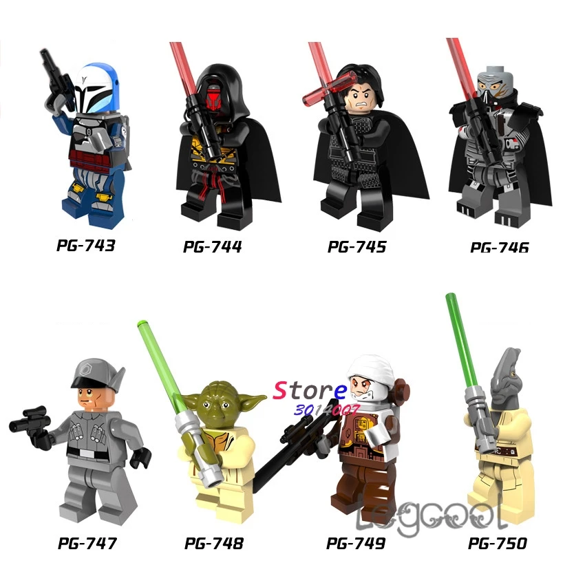 

1PCS model building blocks figures starwars Coleman Darth Raven The Sith Lords yoda Dengar diy toys for children gift