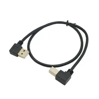 

Left Angled USB 2.0 A Male to B Male angled 90 degree Printer cable 50cm 100CM 0.5m 1m USB am to bm