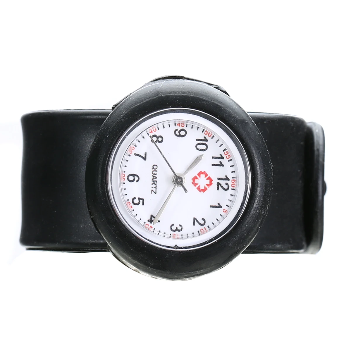 Shellhard 1pc Fashionable Hospital Nurse Slap Watch Silicone Band Quartz Girl Boy Kids Multi Color Snap On Wrist Watch Relogio