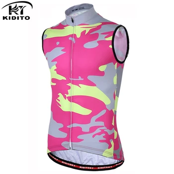 

KIDITOKT 2019 New Sleeveless Cycling Jersey Summer Breathable Racing Bike Clothes Breathable MTB Bicycle Cycling Clothing