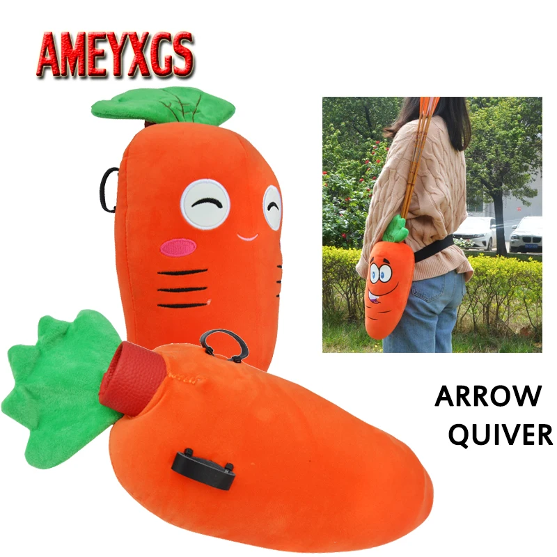 

1pc Archery Arrow Quiver Waist Hip Adjustable Belt Plush Doll Arrow Pot For Hunting Portable Arrow Quivers Shooting Accessories