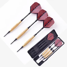 3 шт. профессиональные дротики вес 16,2 г/5,55 унции Дартс мягкий наконечник матч уровень электронный дартс высокого качества медный дротик смягчает