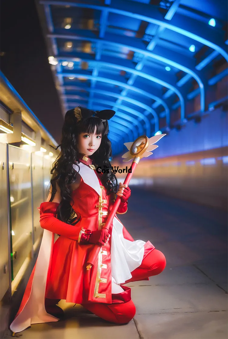 Fate Hollow Ataraxia Tohsaka платье Рин униформа наряд аниме костюмы для косплея