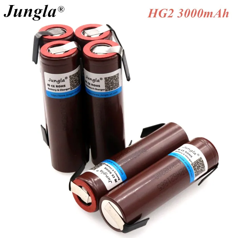 HG2 18650 3000 mAh аккумулятор 18650HG2 3,6 V entladung 20A, gewidmet для hg2 аккумулятор+ DIY никель