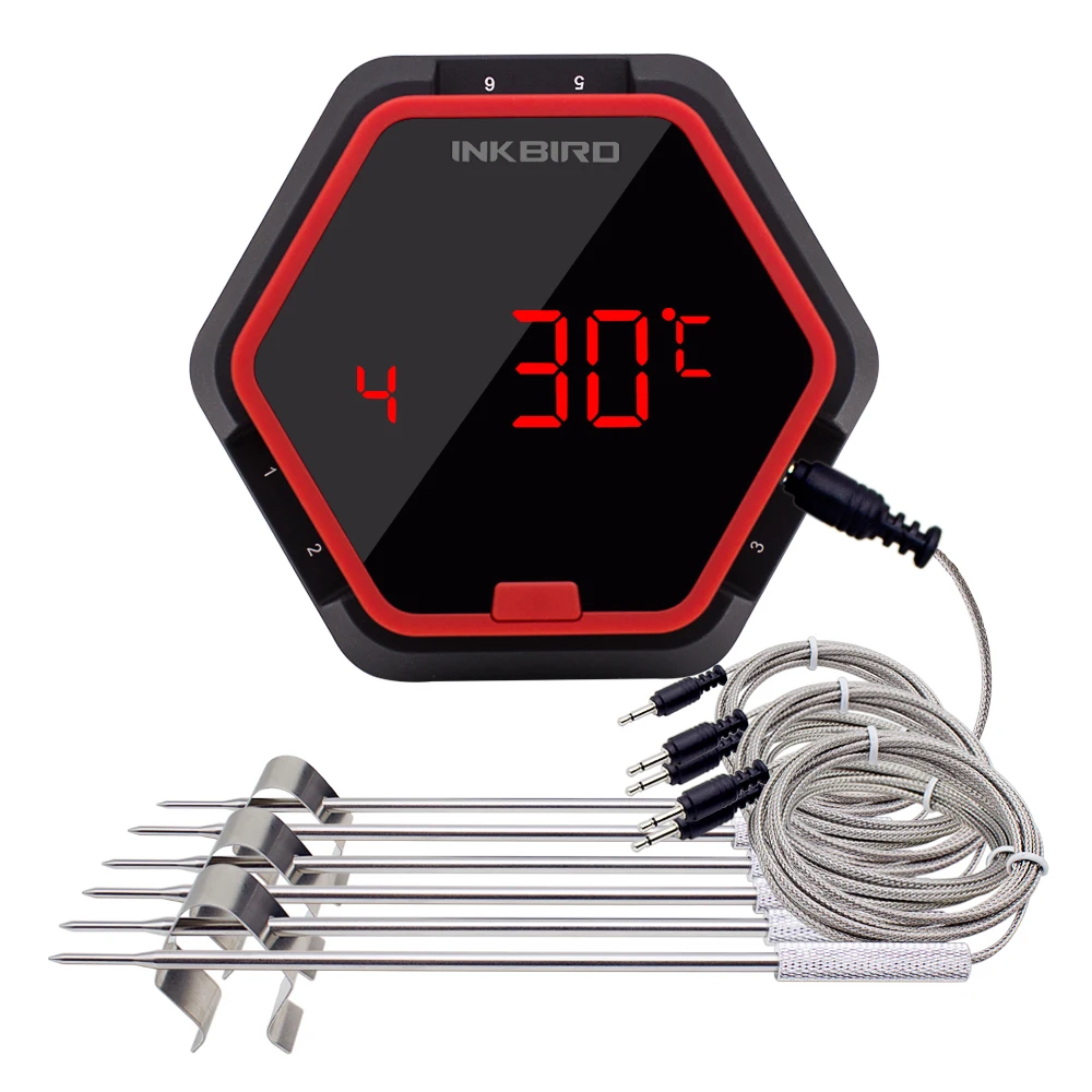 

IBT-6X Bluetooth Wireless Digital Kitchen Thermometer For BBQ Cooking Food Probe Meat Water Milk Meat Thermometer Kitchen Tools