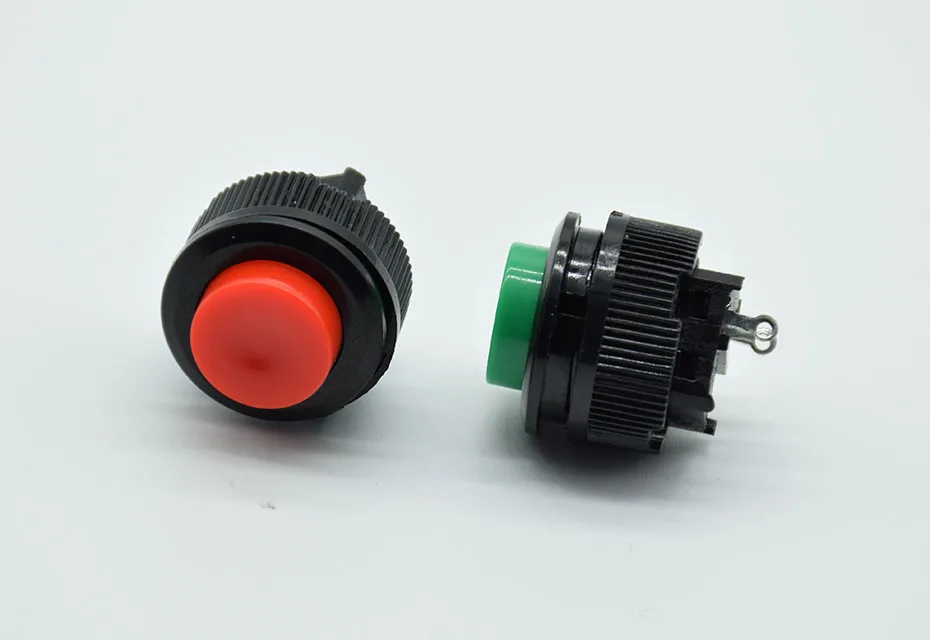6 шт. 16 мм самоблокирующийся кнопочный переключатель 250 В 1A AC DS-510 с резьбой