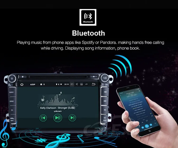 Clearance CarExc Android 9.0 OS For Volkswagen Tiguan Jetta Passat VW Golf Car Radio With GPS WiFi Bluetooth USB SD Multimedia Navigation 9