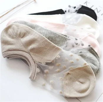 

1Pair Fashion Women Summer Style Lace Socks Beautiful Girl Short Socks Mesh Transparent Elastic Invisible Ankle Socks 2018 femme