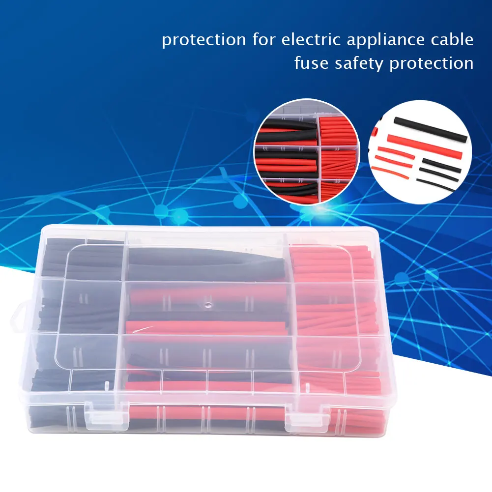 

270pcs Heat Shrink Tubing Wrap Cable Sleeve Shrinkable Tube Wrap Wire Cable Tube Sleeves
