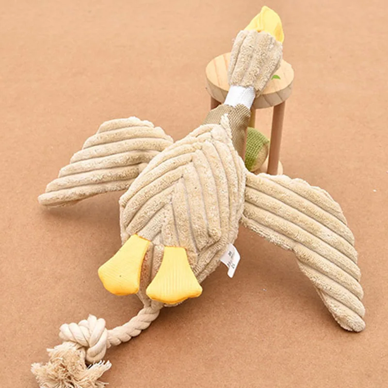 

Funny Dog Chew Toy Sound Plush Pet Puppy Toys Squeaky Duck Toys For Dog Soft Pets Cat Bite Chewing Puppy Dog Toy 36x31cm