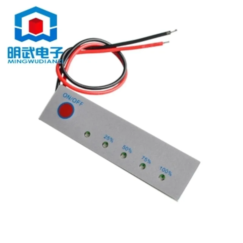 

Lithium battery power display board 12V power indicator battery indicator board level 5 power display.