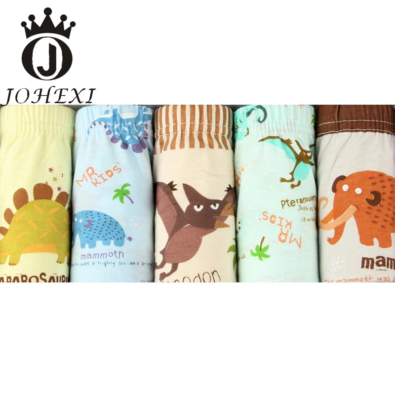 JOHEXI мультфильм животных Дизайн мальчиков Нижнее белье для из 100% хлопка детские