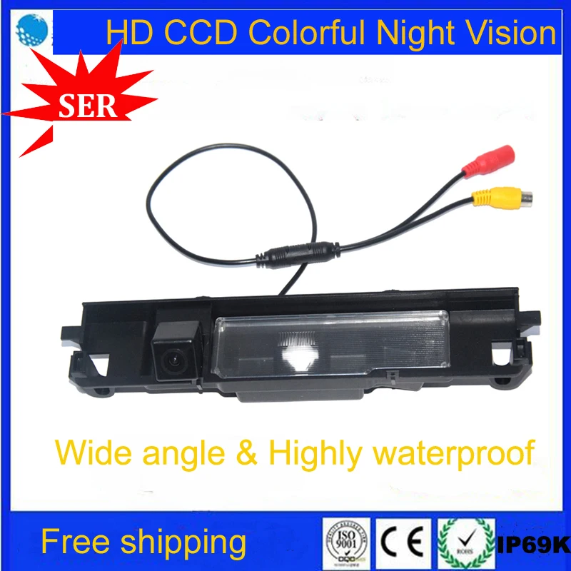 Free ship New HD CCD Chip Car Rear View Reverse backup Camera parking reversing Rearview for TOYOTA Yaris/Vitz Factory Promotion |