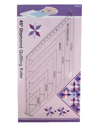 Free shipping  American quilts  45 degree diamond patchwork quilting ruler DIY cutting ruler