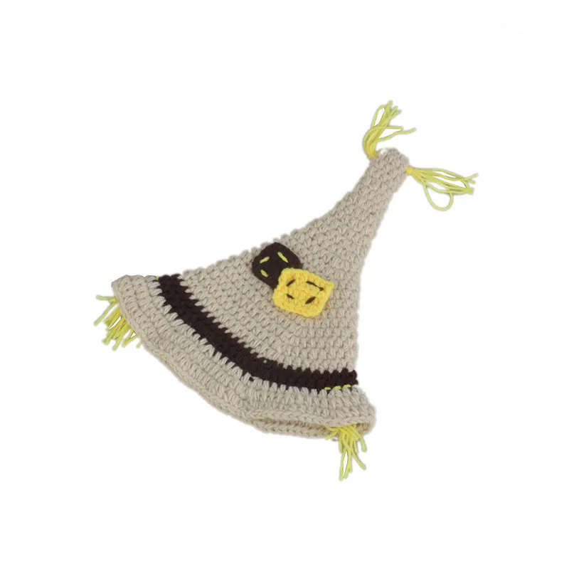 Scarecrow Design Baby Boy Girls Crochet Knit Costume Newborn Photography Props Infant Shower Gift Clothes Kids Halloween Costume