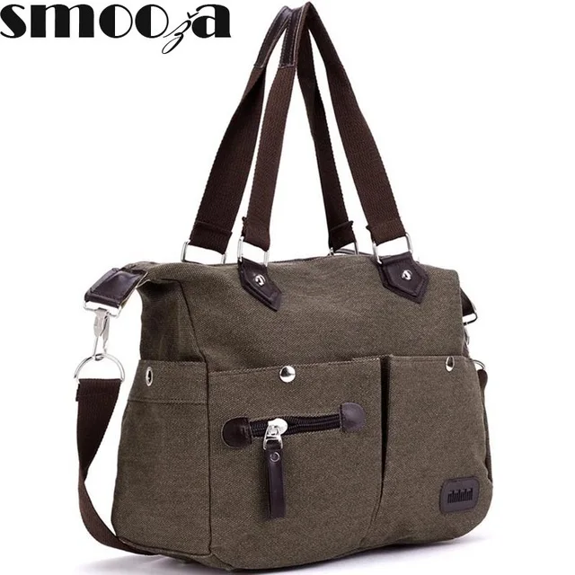 

SMOOZA Denim Canvas women bag cowboy hippie street style fashion lady lazy pillow bags Vintage School Shoulder Messenger bag