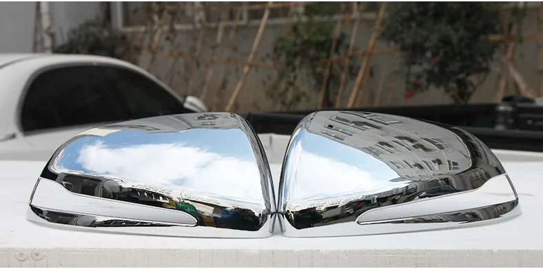 KOUVI ABS Chrome сторона Зеркало заднего вида крышка клеющийся молдинг гарнир аксессуары для Mercedes Benz V класса V260 V260l 17 18