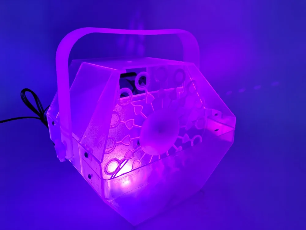 Светодиодный пузырь машина полноцветный светодиодный пульт дистанционного управления 60 Вт пузырьковая машина свадьба, сцена, пузырьковый эффект