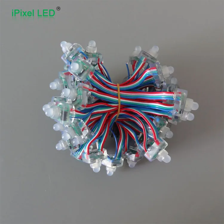 WS2801 UCS1903 SM16716 открытый площадь RGB Pixel LED 12 мм