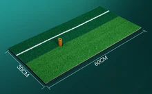 30x60cm small size double color Golf Training Chipping rubber Driving Practice mat putting line mini golf exerise mat