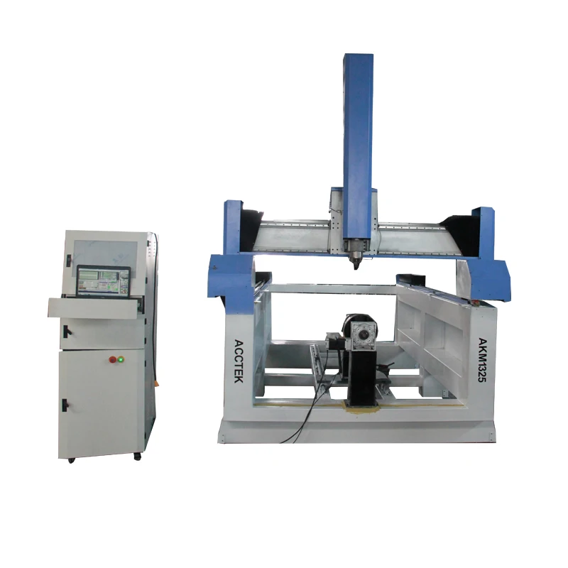 

AccTek 3d sculpture 4 axis cnc wood carving machine , wood engraver , 4 axis cnc milling machine