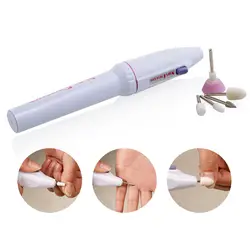 5в1 мини-дрель для дизайна ногтей электрическая дрель для ногтей ручка наконечники для маникюра гель для педикюра пленка для полировки