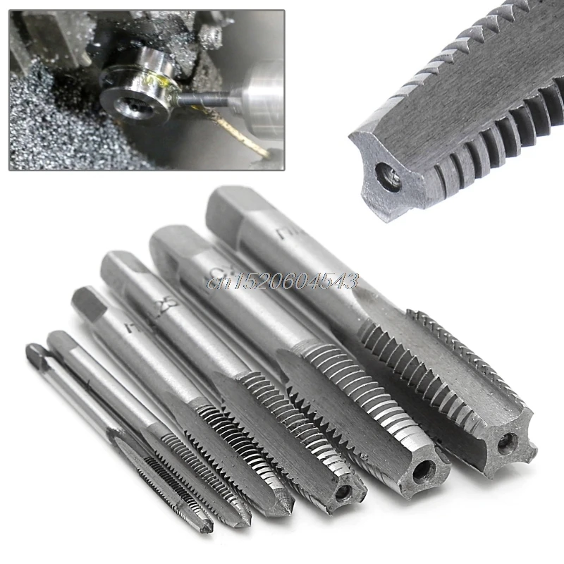 

12 Pcs Hand Screw Thread Taps Wire Tapping Screwdriver Bit M3/M4/M6/M8/M10/M12 Tap Set fit Handle DIY Tool Accessories R09